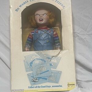 Play Partners Toy Doll with Blue Overalls